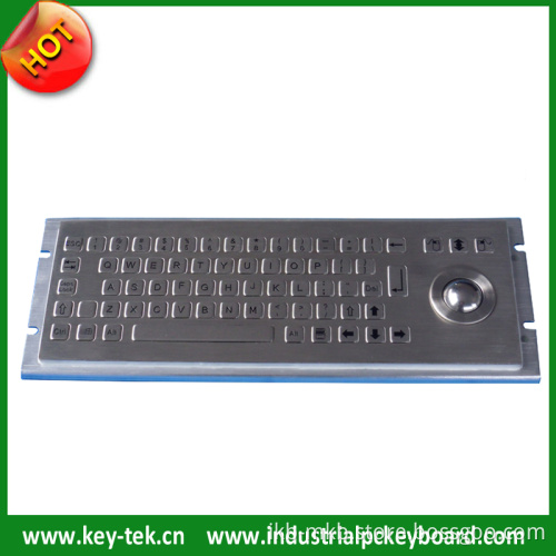 Kiosk Metal Keyboard with Trackball